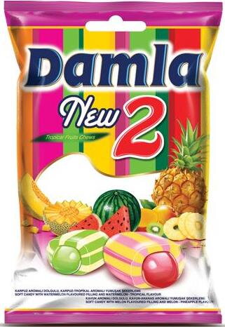 DAMLA NEW2 900g melónovo-ananásové cukríky DAMLA NEW2 900g melónovo-ananásové cukríky