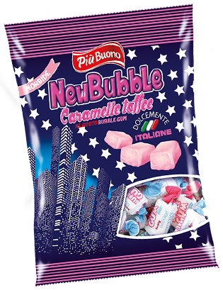 PIU BUONO NEW BUBBLE 175g žuvačkové cukríky