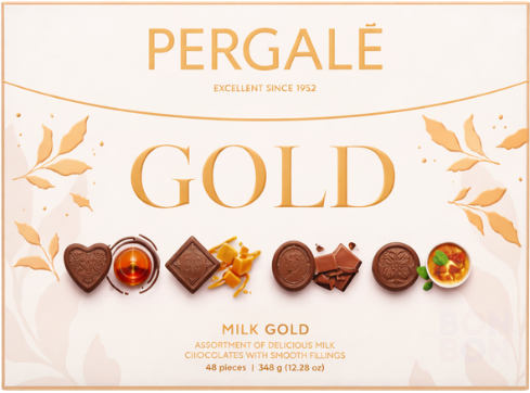 PERGALE GOLD 348g mliečna čokoláda dezert