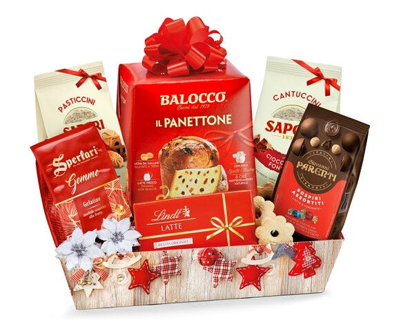 REGALIDEA RED DOLCE FESTA darčekový kôš REGALIDEA RED DOLCE FESTA darčekový kôš