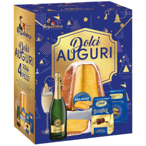 REGALIDEA BLUE DOLCI AUGURI darčekový box REGALIDEA BLUE DOLCI AUGURI darčekový box