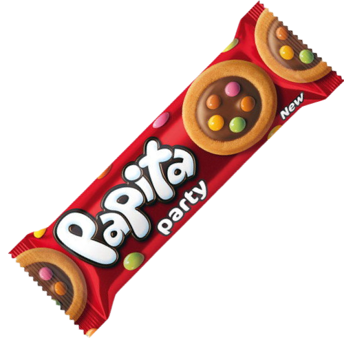 PAPITA PARTY 63g mliečne sušienky s cukríkmi