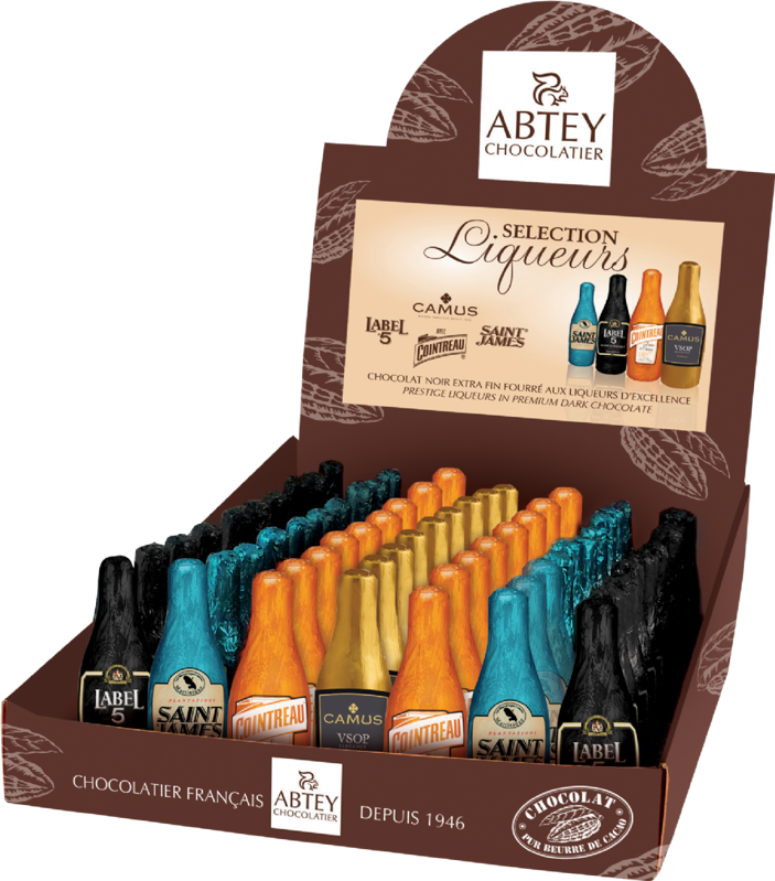 ABTEY FLAŠKY 12g liquérové čokoládky (Balenie:70ks 1ks=0,49ur) ABTEY FLAŠKY 12g liquérové čokoládky (Balenie:70ks 1ks=0,49ur)