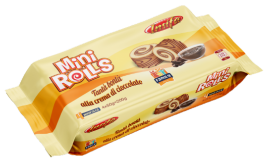 MINI ROLLS 180g čokoládové pečivo MINI ROLLS 180g čokoládové pečivo