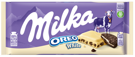 MILKA OREO WHITE 100g biela čokoláda MILKA OREO WHITE 100g biela čokoláda