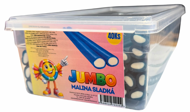 JUMBO 47g malina sladká (Balenie:40ks 1ks od 0,38eur)