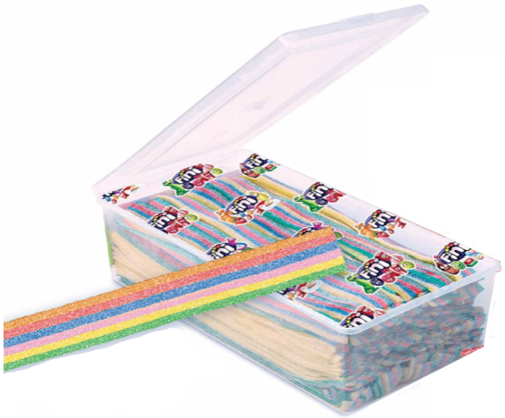 FINI MULTICOLOUR 8,5g kyslé pásky (Balenie 150ks 1ks od 0,055eur) FINI MULTICOLOUR 8,5g kyslé pásky (Balenie 150ks 1ks od 0,055eur)