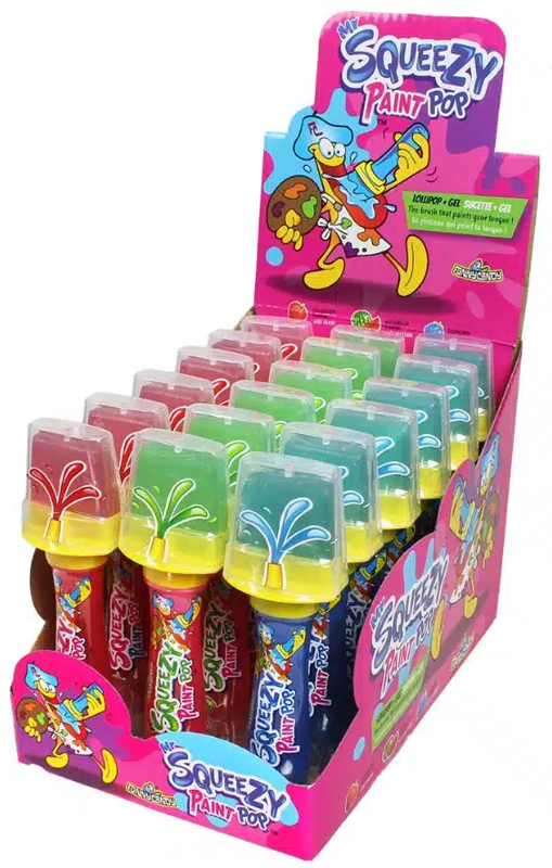 FUNNY PAINTER POP 33g lízatko s gelom (Balenie:18ks 1ks od 0,80eur)