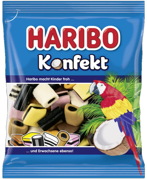 HARIBO KONFEKT 175g pelendrekové cukríky (exp.07/2025) HARIBO KONFEKT 175g pelendrekové cukríky (exp.07/2025)