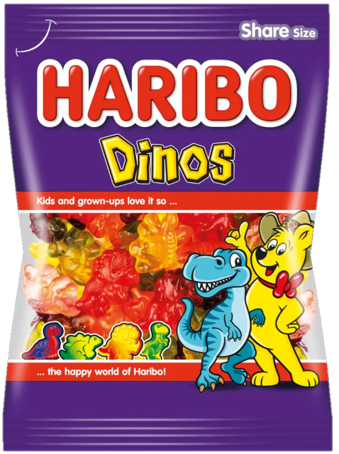 HARIBO DINOS 100g želé cukríky HARIBO DINOS 100g želé cukríky