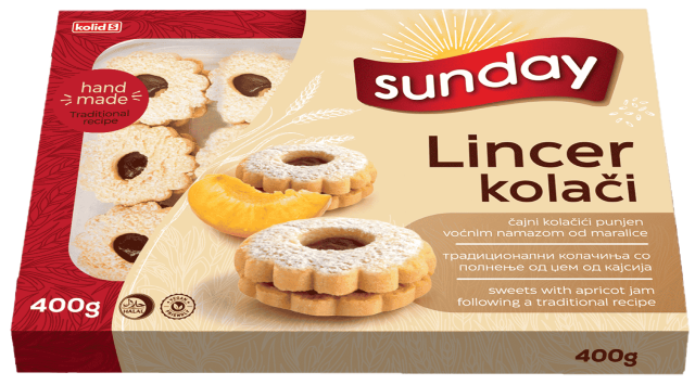 SUNDAY LINCER 400g linecké koláče