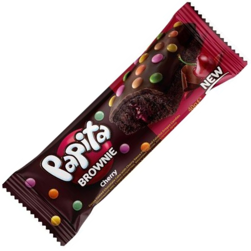 PAPITA BROWNIE 40g višňová s lentilkami