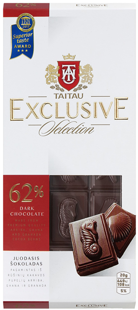 TAITAU EXCLUSIVE 100g 62% čokoláda 