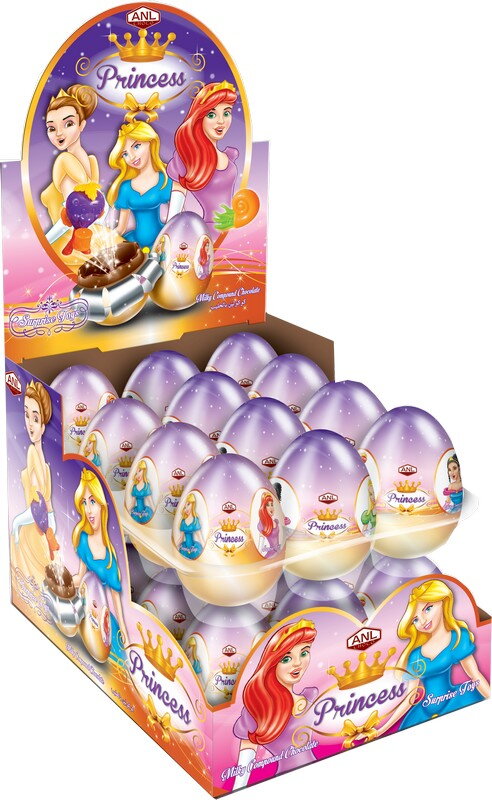 PRINCESS 25g vajíčko s prekvapením (Balenie:24ks 1ks=0,25eur) 