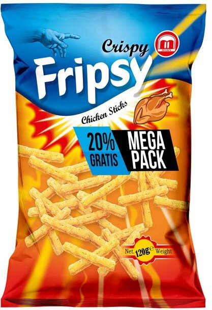 FRIPSY KURA 120g slané paličky FRIPSY KURA 120g slané paličky