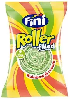 FINI ROLLER MULTICOLOUR 20g plnený kyslý pásik