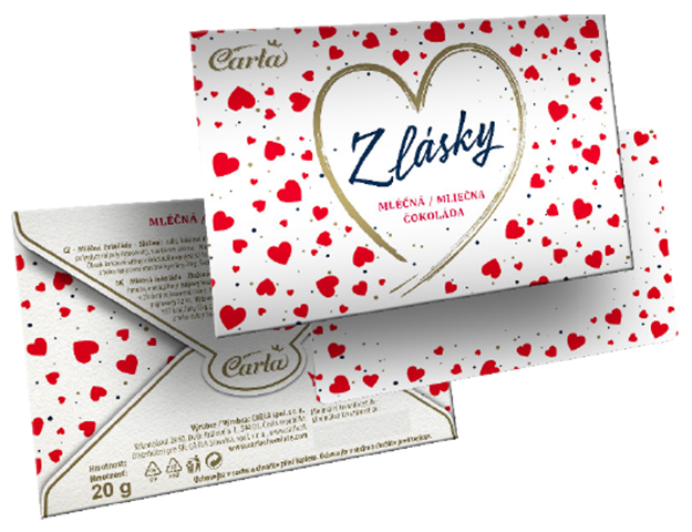 CARLA Z LÁSKY 20g mliečna čokoláda 