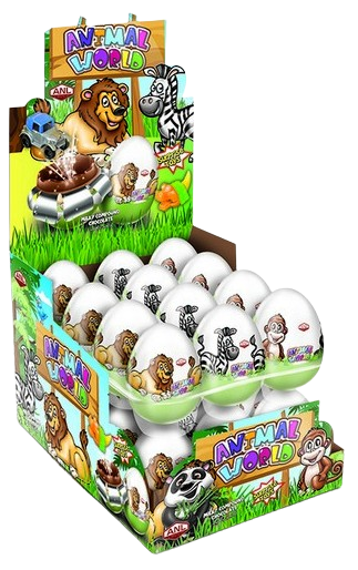 ANIMAL WORD 20g vajíčko s prekvapením (Balenie:24ks 1ks od 0,29eur) ANIMAL WORD 20g vajíčko s prekvapením (Balenie:24ks 1ks od 0,29eur)