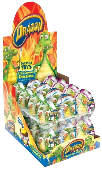 DRAGON 20g vajíčko s prekvapením (Balenie:24ks 1ks od 0,29eur) 