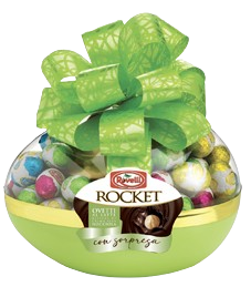 ROVELLI VAJCE 270g lieskovoorieškové vajíčka (plast)