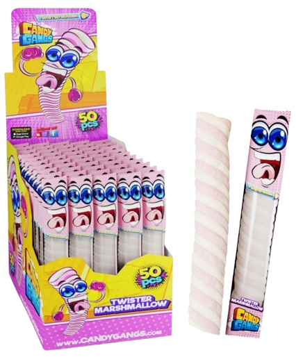 CANDY GANGS TWISTED MALLOW 12g cukrovinka (Balenie:50ks 1ks od 0,17eur) CANDY GANGS TWISTED MALLOW 12g cukrovinka (Balenie:50ks 1ks od 0,17eur)