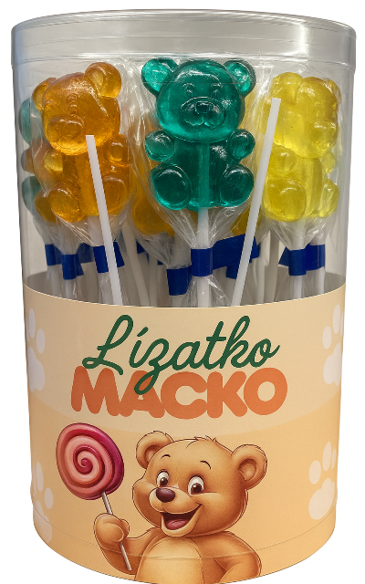 MACKO 20g ovocné lízatko (Balenie:38ks 1ksod 0,25eur)