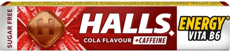 HALLS COLA/CAFFEIN 33.5g cukríky