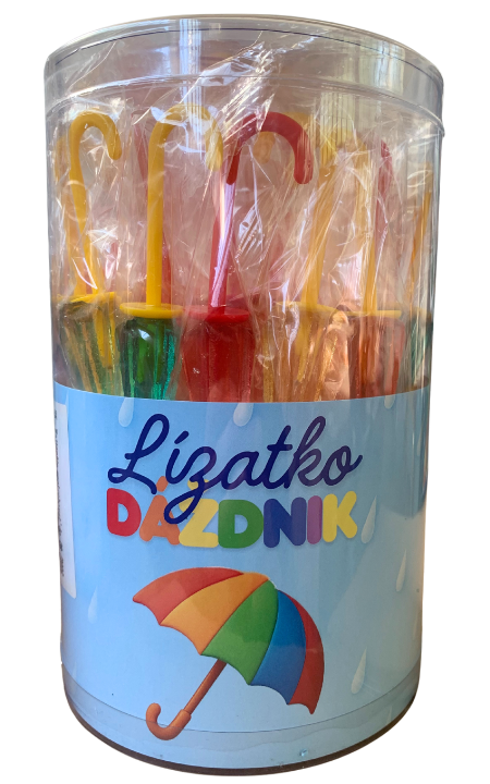 DÁŽDNIK 25g ovocné lízatko (Balenie:42ks 1ks od 0,25eur)