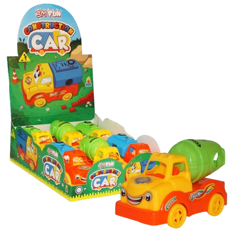 CONSTRUCTION CAR 10g hračka+cukríky (Balenie:6ks 1ks=1,95eur)