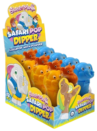 CANDY GANGS SAFARI POP 15g lízatko s hračkou (Balenie:12ks 1ks od 0,90eur) CANDY GANGS SAFARI POP 15g lízatko s hračkou (Balenie:12ks 1ks od 0,90eur)