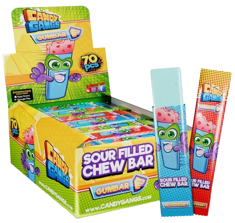 CANDY GANGS GUMBAR 12g cukrovinka (Balenie:70ks 1ks od 0,13eur) CANDY GANGS GUMBAR 12g cukrovinka (Balenie:70ks 1ks od 0,13eur)