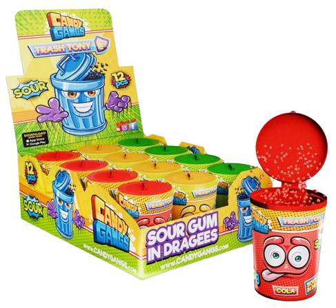 CANDY GANGS TRASH TONY 30g zuvačky (Balenie:12ks 1ks od 0,55eur) CANDY GANGS TRASH TONY 30g zuvačky (Balenie:12ks 1ks od 0,55eur)