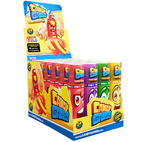 CANDY GANGS SUPER SPRAY 30ml tekutá cukrovinka (Balenie:24ks 1ks od 0,23eur)