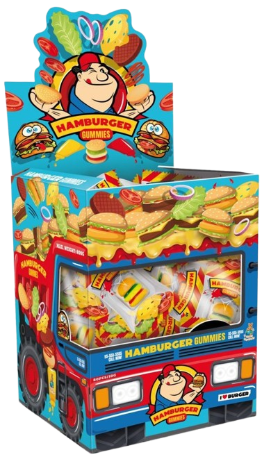 HAMBURGER GUMMIES 10g želé cukrovinka (Balenie 80ks 1ks od 0,09eur)