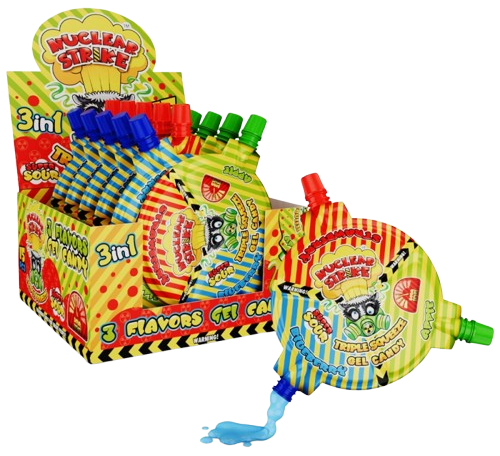 NUCLEAR STRIKE TRIPLE STRIKE 45g ovocný gel (Balenie:15ks 1ks od 0,65eur) NUCLEAR STRIKE TRIPLE STRIKE 45g ovocný gel (Balenie:15ks 1ks od 0,65eur)