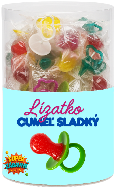 CUMEĽ SLADKÝ 10g ovocné lízatko (Balenie:80ks 1ks=0,12eur)
