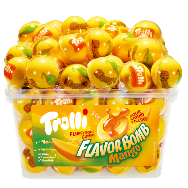 TROLLI BOMB 18,8g mango (Balenie 60ks 1ks od 0,55eur) TROLLI BOMB 18,8g mango (Balenie 60ks 1ks od 0,55eur)