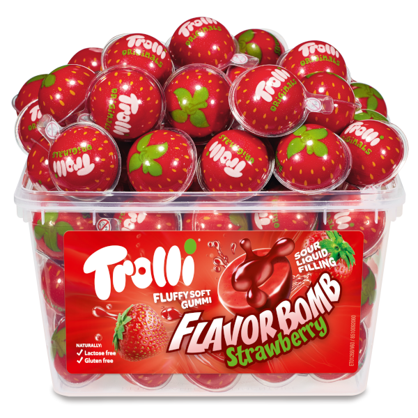 TROLLI BOMB 18,8g jahoda (Balenie 60ks 1ks od 0,55eur) TROLLI BOMB 18,8g jahoda (Balenie 60ks 1ks od 0,55eur)