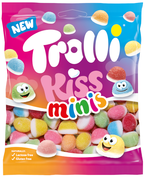 TROLLI KISS MINIS 100g želé cukríky TROLLI KISS MINIS 100g želé cukríky