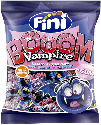 BOOOM VAMPIRE 75g farbiace cukríky
