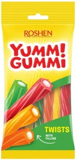 YUMMI! GUMMI TWISTS 70g ovocné pelendreky
