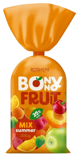 BONNY FRUIT SUMMER MIX 200g želé cukríky BONNY FRUIT SUMMER MIX 200g želé cukríky