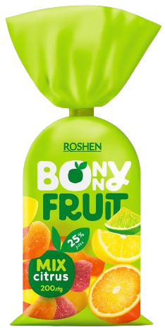BONNY FRUIT CITRUS MIX 200g želé cukríky BONNY FRUIT CITRUS MIX 200g želé cukríky
