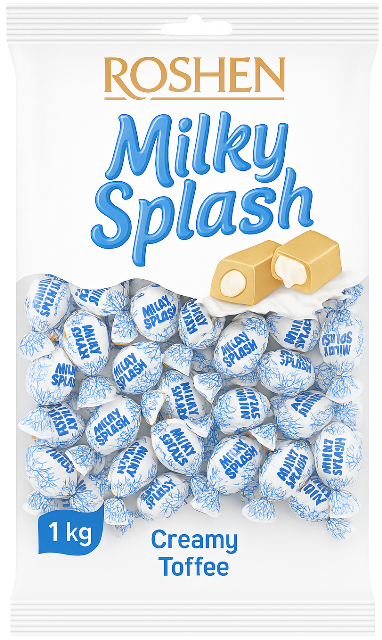 ROSHEN MILKY SPLASH 1kg toffee cukríky ROSHEN MILKY SPLASH 1kg toffee cukríky