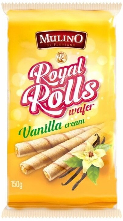 MULINO ROYAL ROLLS 150g vanilkové trubičky