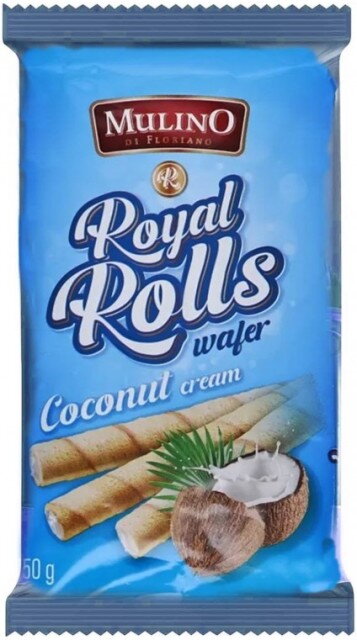 MULINO ROYAL ROLLS 150g kokosové trubičky