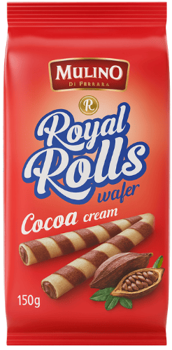 MULINO ROYAL ROLLS 150g kakaové trubičky MULINO ROYAL ROLLS 150g kakaové trubičky