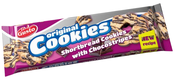 MULINO COOKIES STRIPES 100g kakaové sušienky