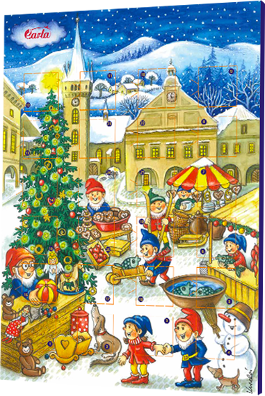 ADVENTNÝ KALENDÁR (Trpaslíci) 50g mliečna čokoláda ADVENTNÝ KALENDÁR (Trpaslíci) 50g mliečna čokoláda