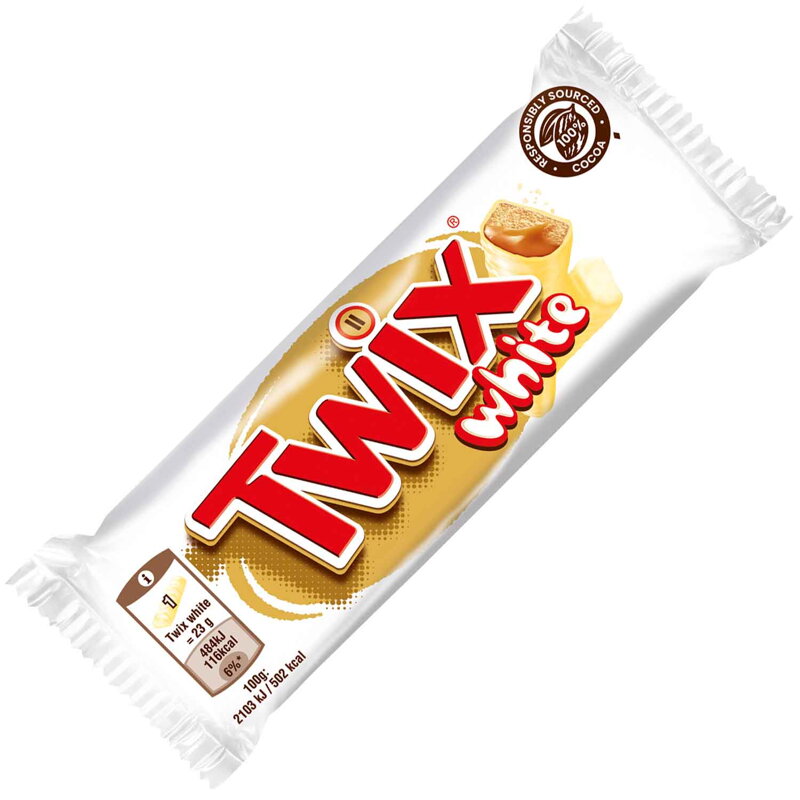 TWIX WHITE g karamelová tyčinka